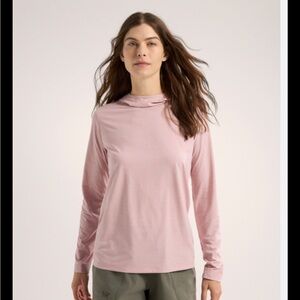 Arc'teryx Women's Taema Pullover Light Hoodie XL Light Pink Long Sleeve